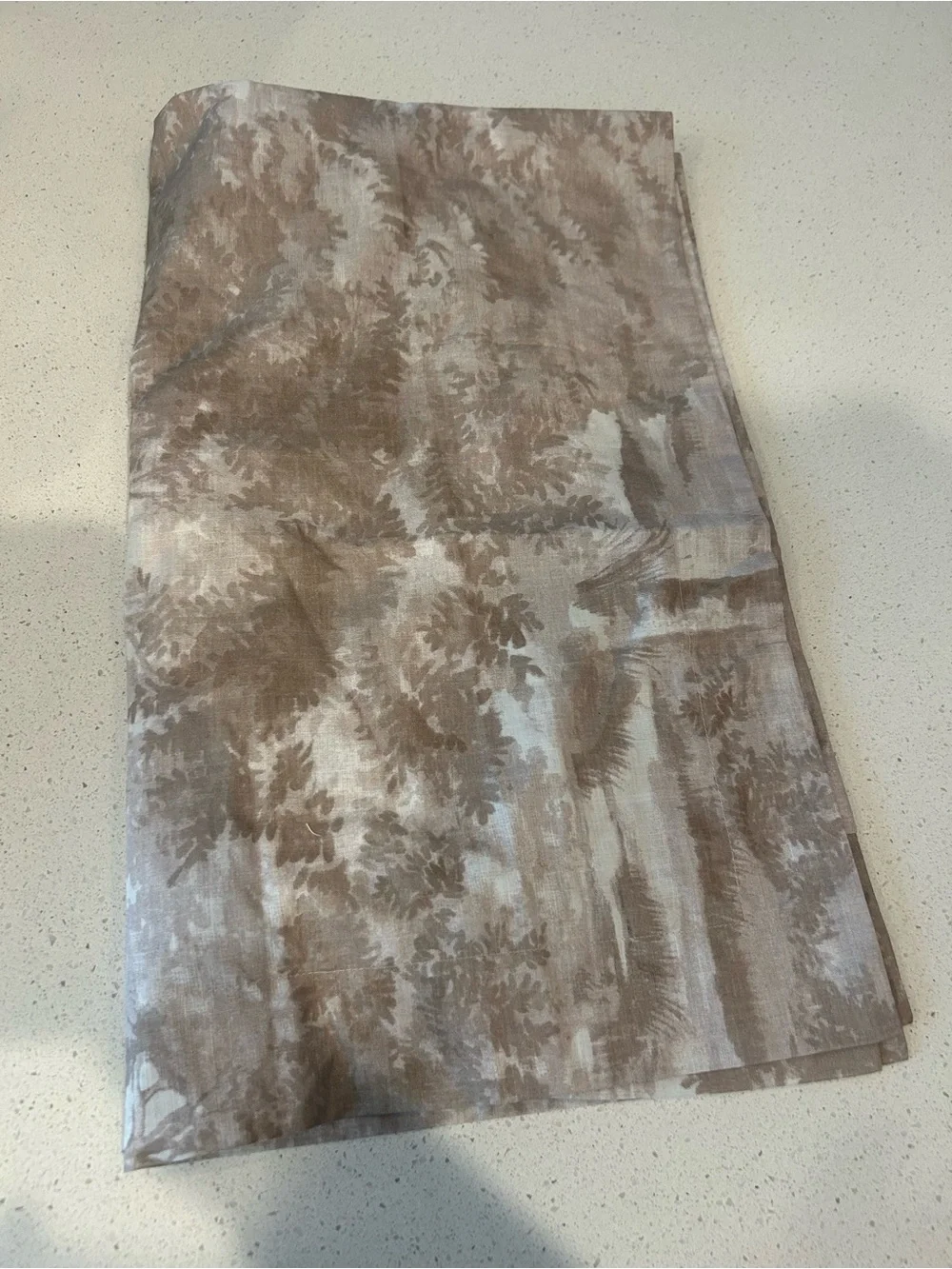Pottery Barn Organic Jardin Toile King Sham Neutral Tan Beige NWOT